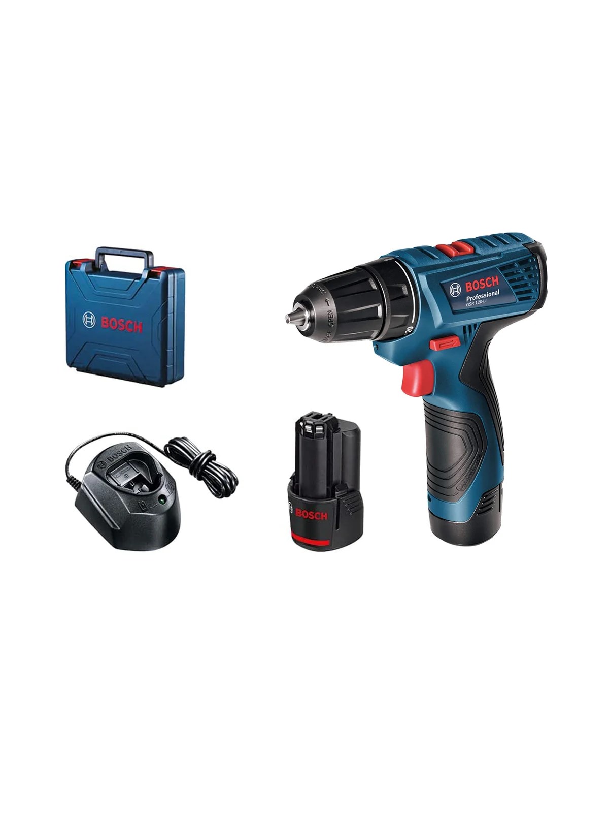 BOSCH GSR 120-LI Profesyonel Akülü Delme Vidalama 12V 2.0Ah