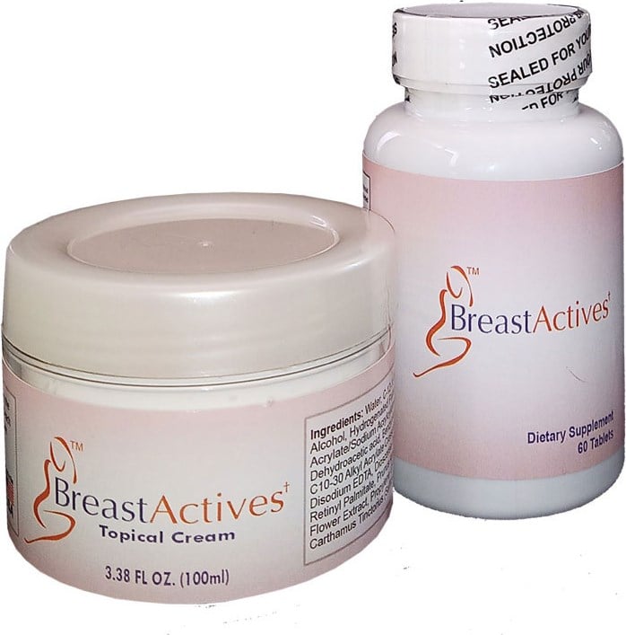 Breast Actives Topical Cream + Breast Actıves Dietary Supplement