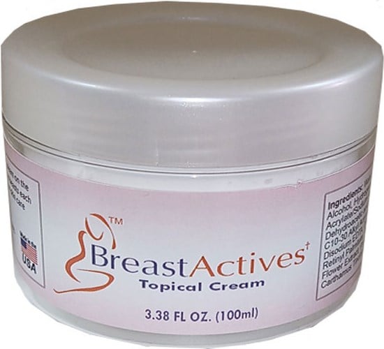 Breast Actives Topical Cream + Breast Actıves Dietary Supplement