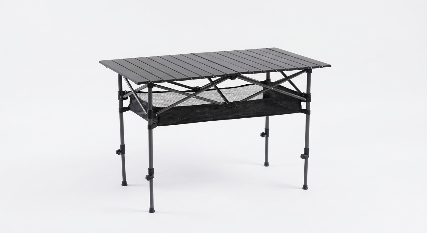 BRF Katlanabilir Teleskopik Kamp Masası 120x55x50-80cm