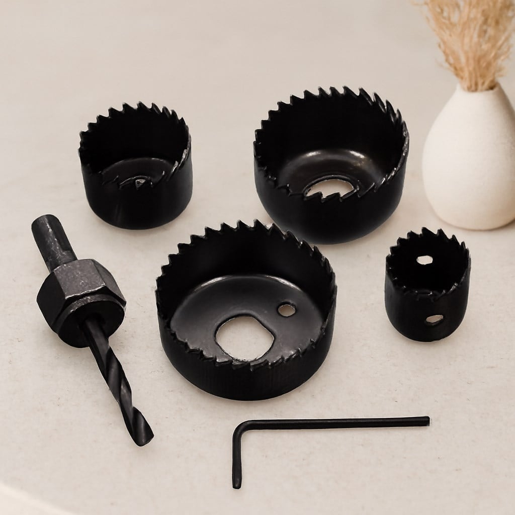 Buat Delik Açma Seti 6'lı 32-38-44-54 mm 3/8'' Hex