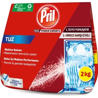 Bulaşık Makinesi Tuz Toz Formda 2 kg Kireç Karşıtı