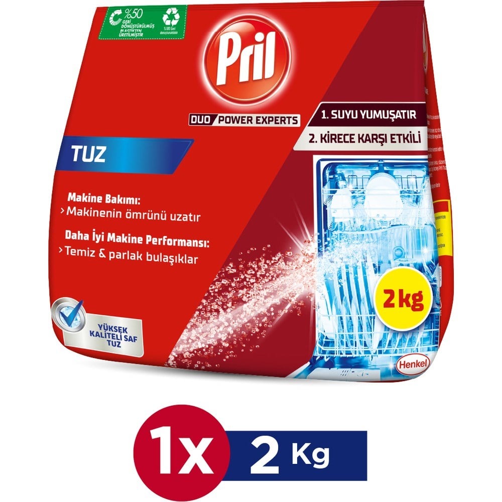 Bulaşık Makinesi Tuz Toz Formda 2 kg Kireç Karşıtı