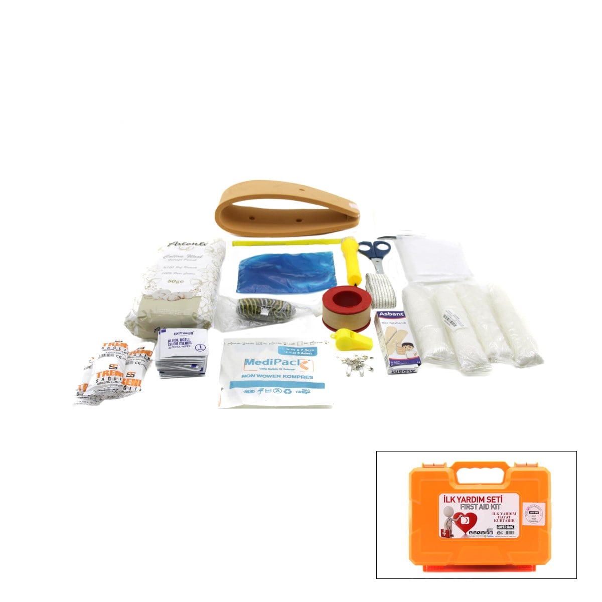 Büyük İlk Yardım Seti (Plastik Çantalı)