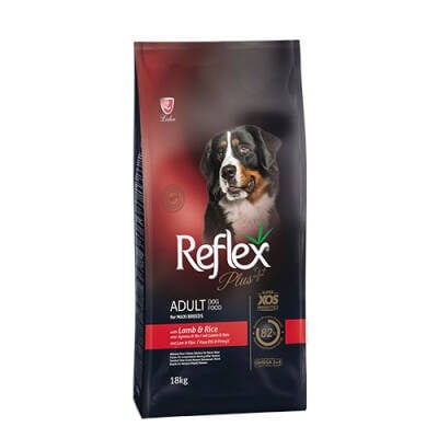 Büyük Irk Kuzulu ve Pirinçli Yetişkin Köpek Maması 18 Kg