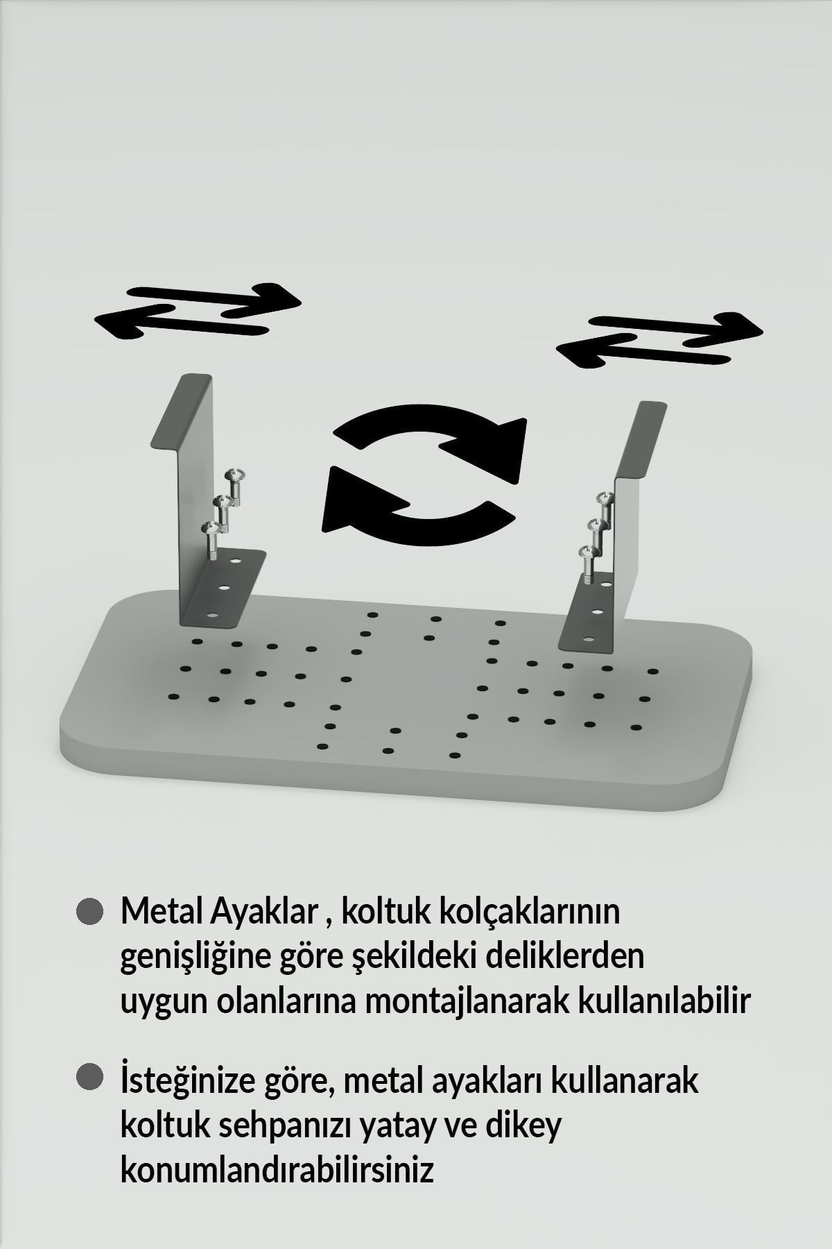C Sehpa Yan Sehpa Efes Beyaz