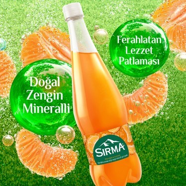 C Vitaminli Mandalina Aromalı Doğal Maden Suyu 6x1
