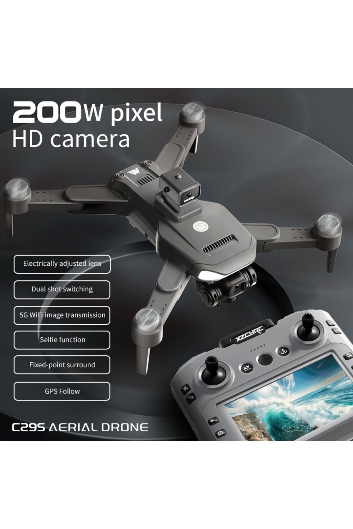 C29S GPS Drone (Katlanabilir HD Kamerali Profesyonel)