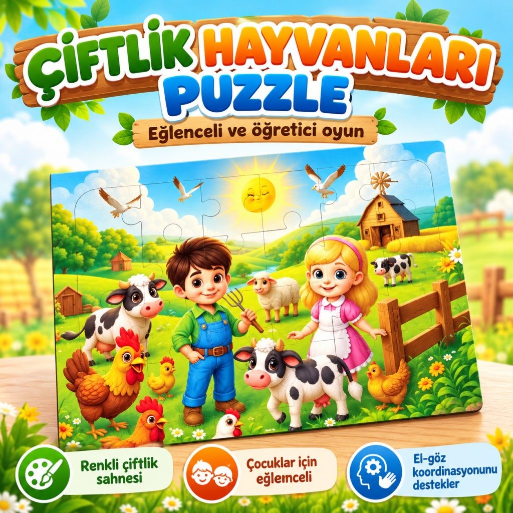 Caahs-33500-33507 Ahşap Puzzle Ass