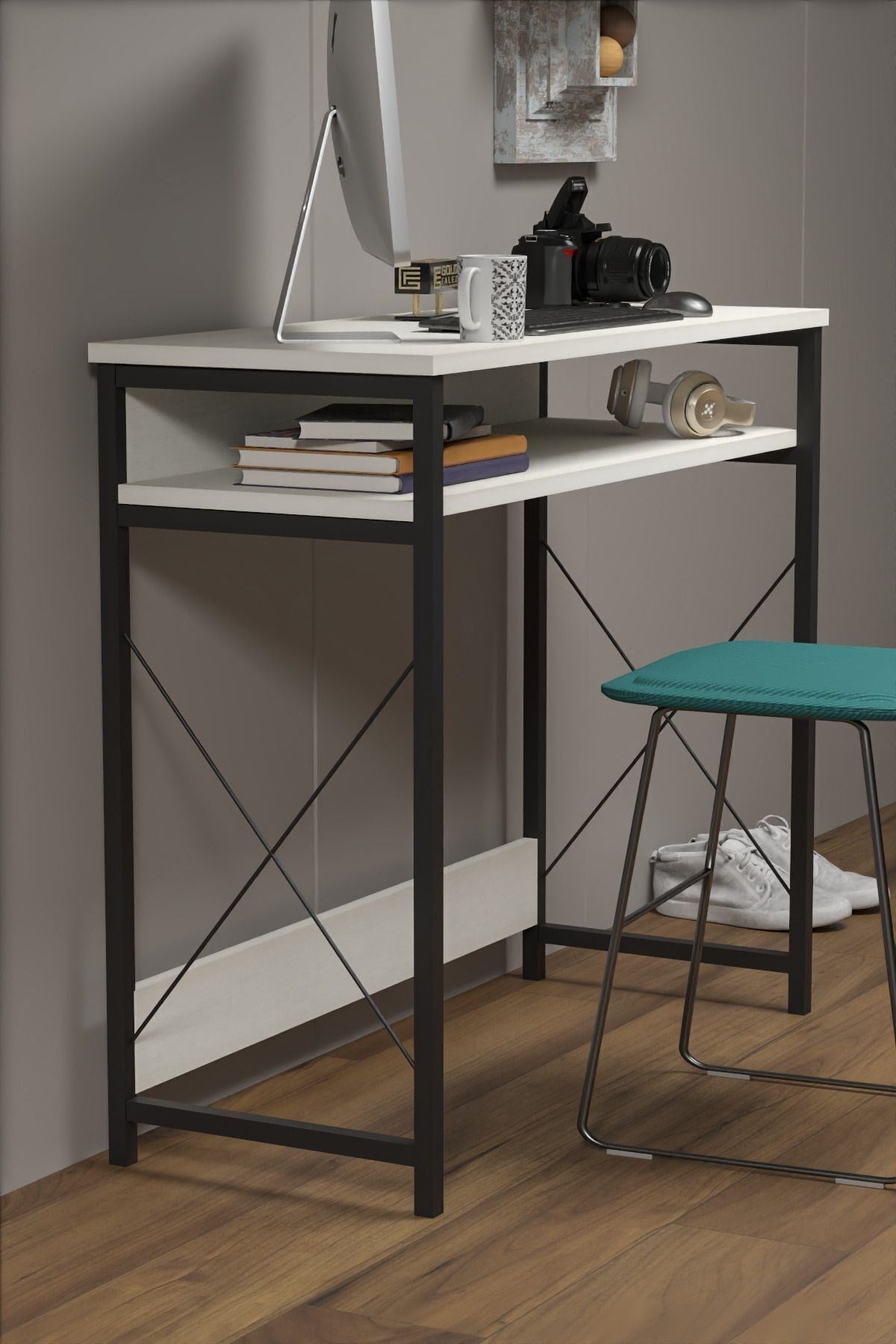 Çalışma Masası Beyaz 90 cm