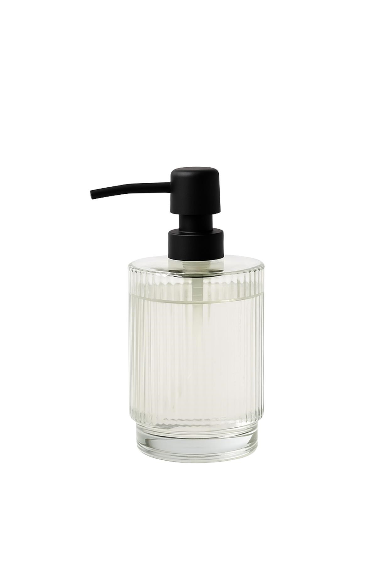 Cam Şeffaf Sıvı Sabunluk 200 ml Banyo Lavabo