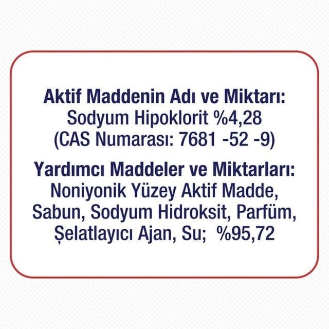 Çamaşır Suyu 750 ML Karbeyazlığı