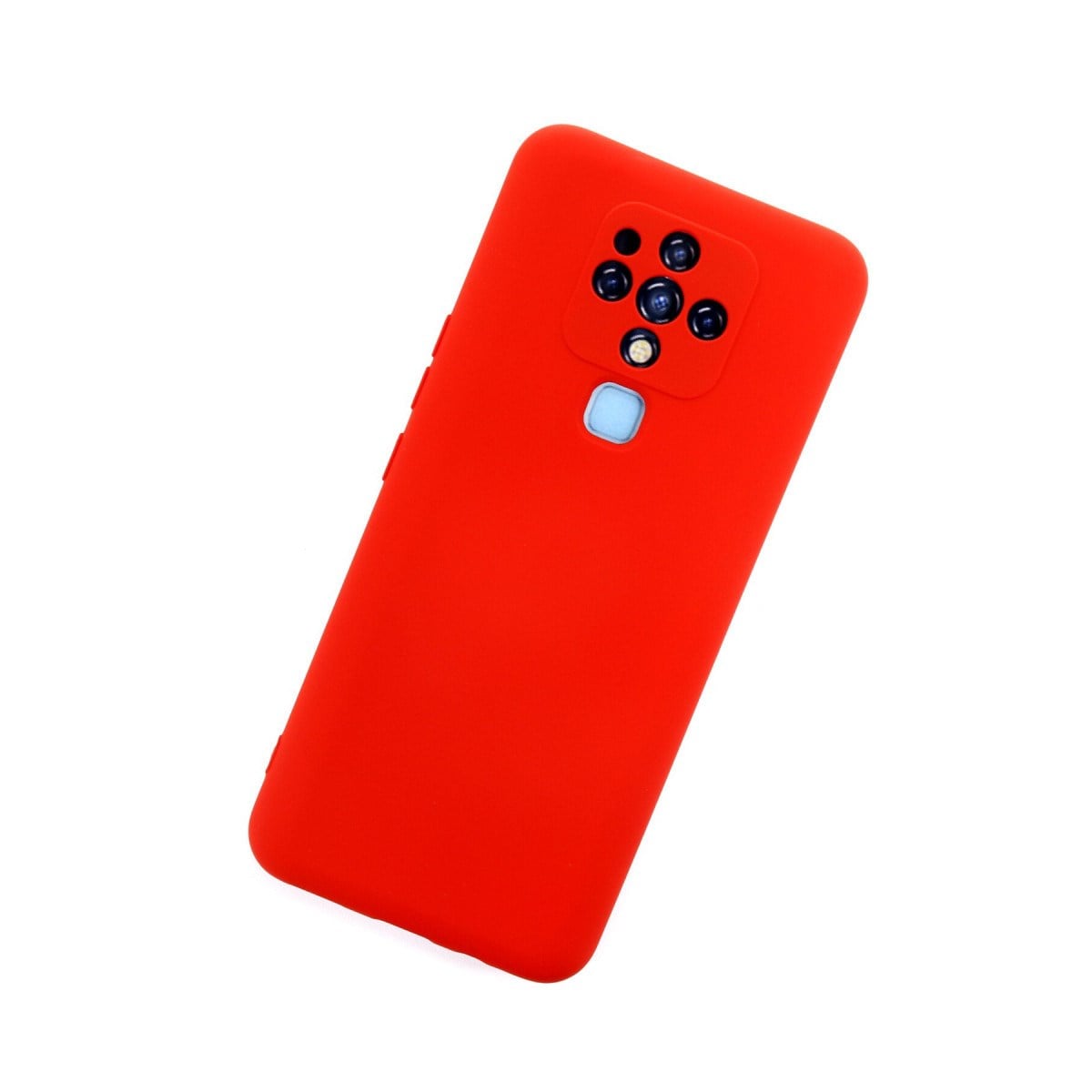 Camon 16 Kılıf Nano içi Kadife Silikon - Kırmızı