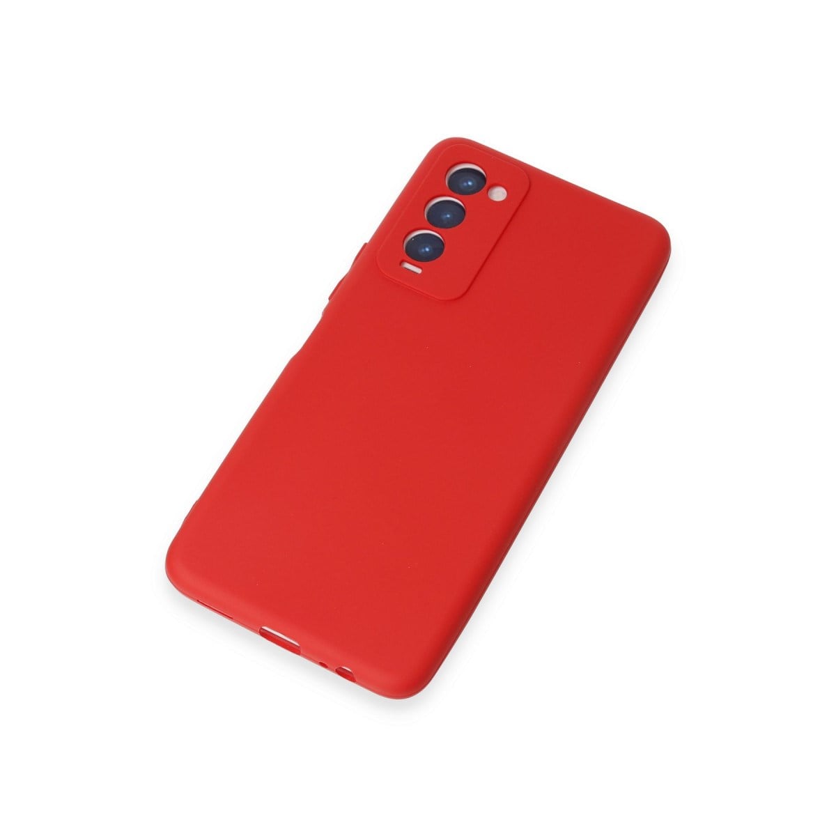 Camon 18 Kılıf First Silikon - Kırmızı