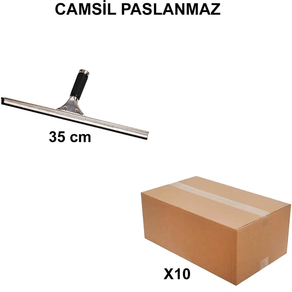 Camsil Paslanmaz 35 cm - 10 Adet Set, Yüksek Kalite