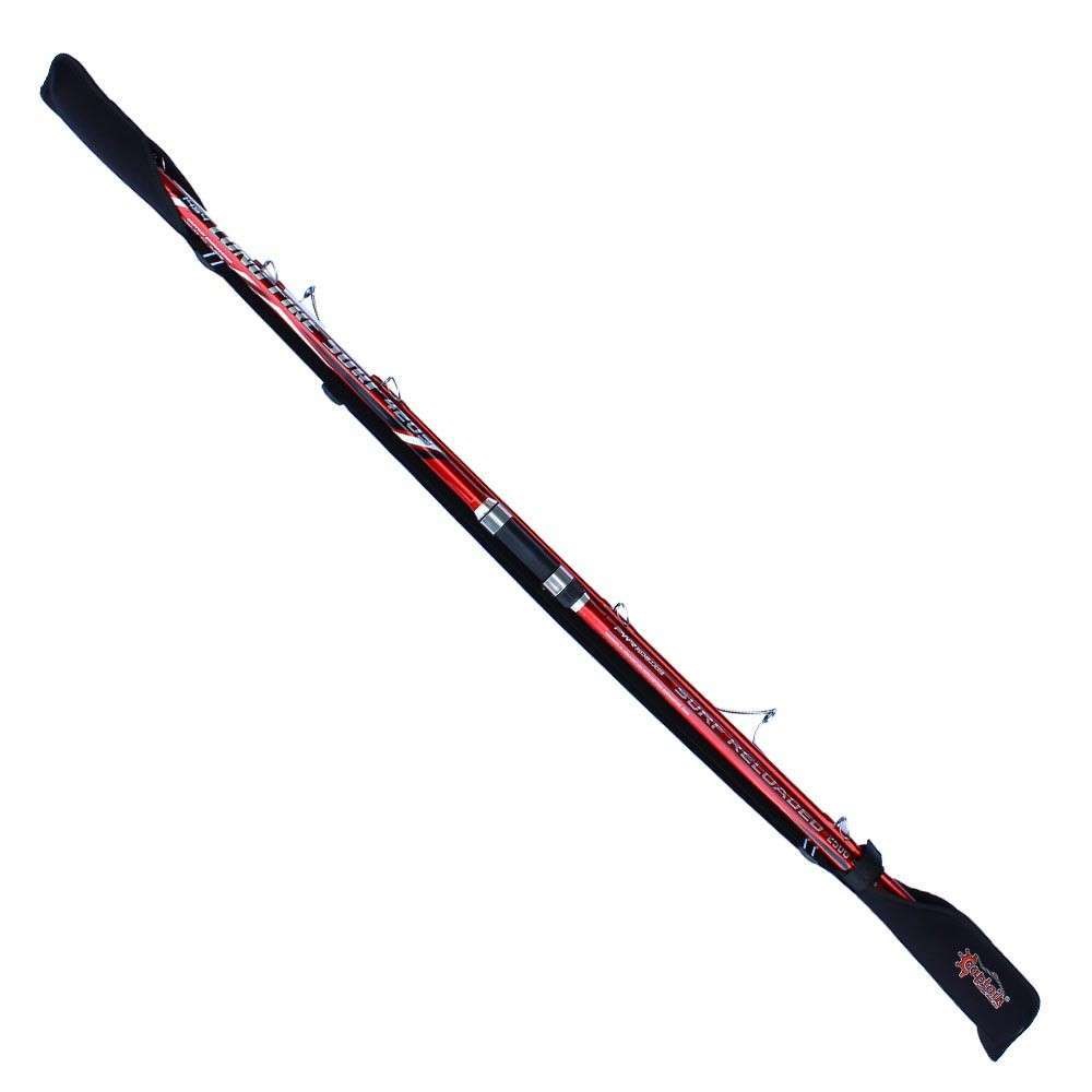 Captain 3 Parça Surf Kamış Koruma Kılıf Askılı Lastikli 3mm Neopren Kumaş