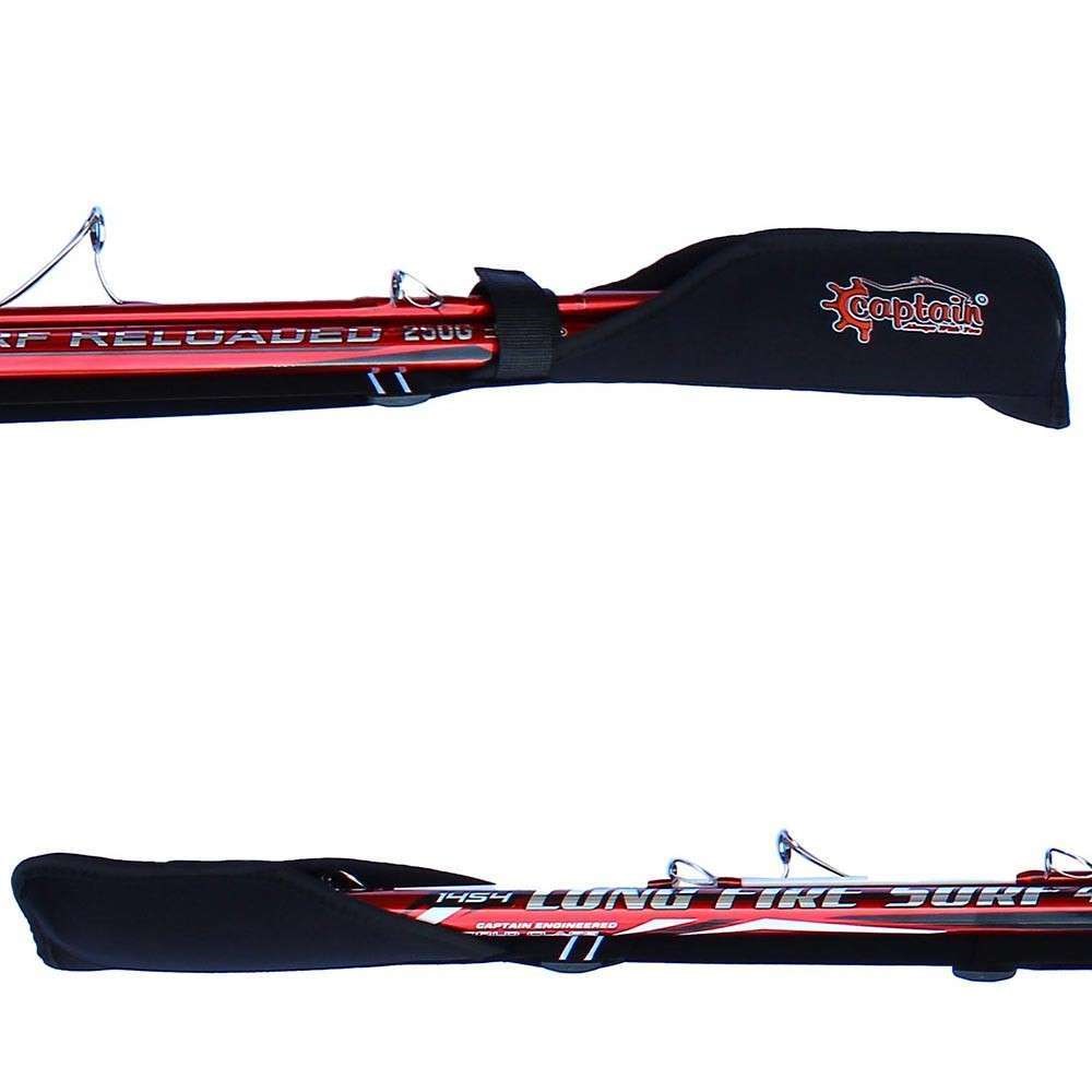 Captain 3 Parça Surf Kamış Koruma Kılıf Askılı Lastikli 3mm Neopren Kumaş