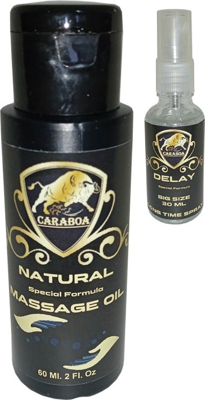 Caraboa 60 ml Masaj Yağı Yanında 30 ml Delaysprey