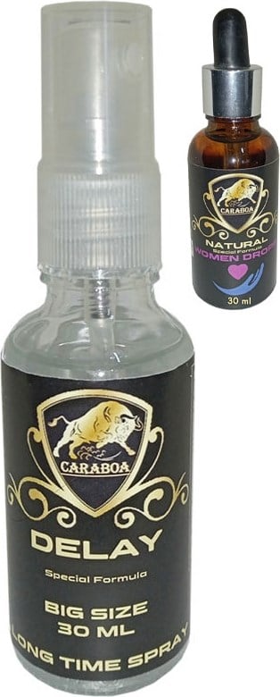 Caraboa Erkeklere Delayspray + Caraboa Bayan Cinseluyarıcıdamla
