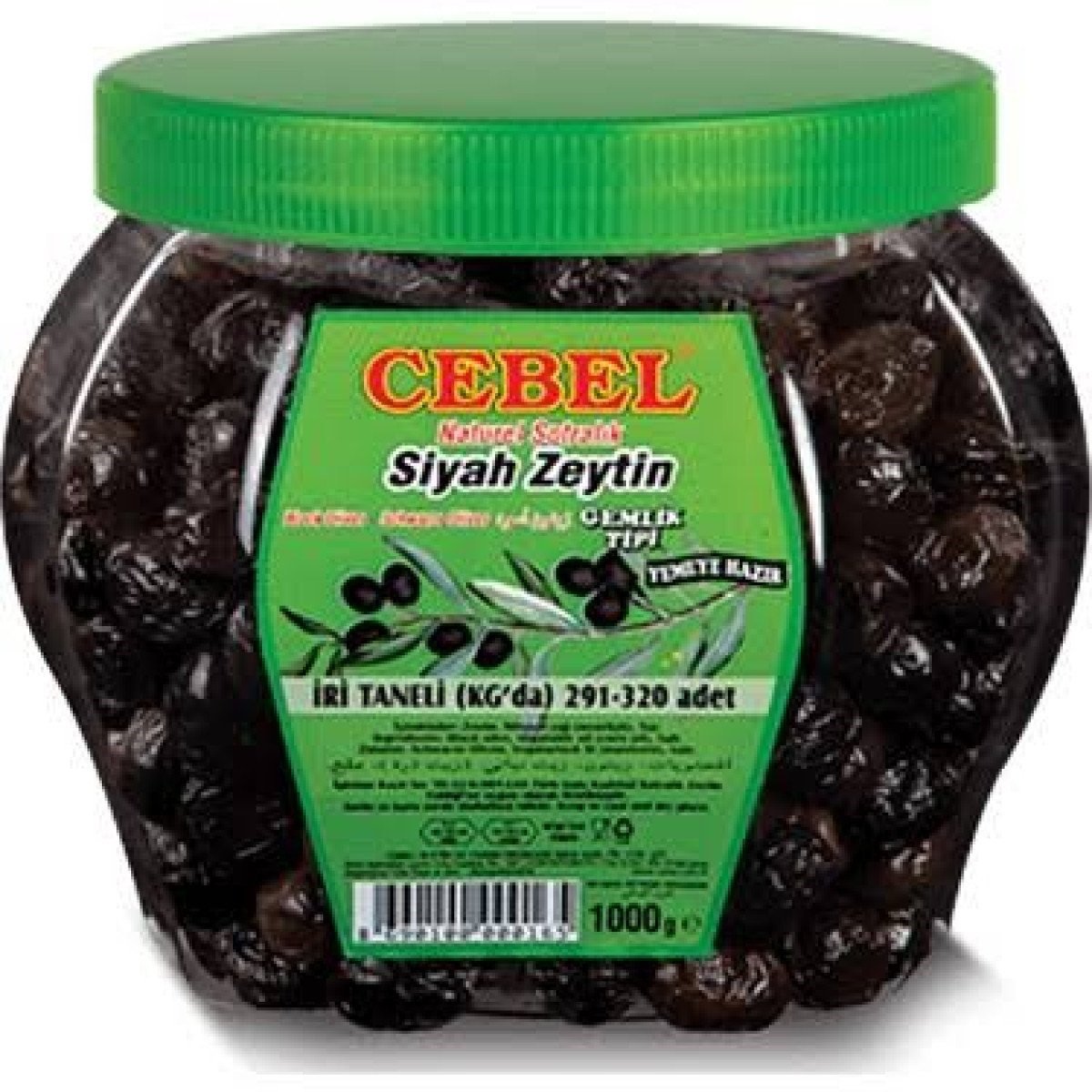 CEBEL SİYAH ZEYTİN İRİ TANELİ 1 KĞ