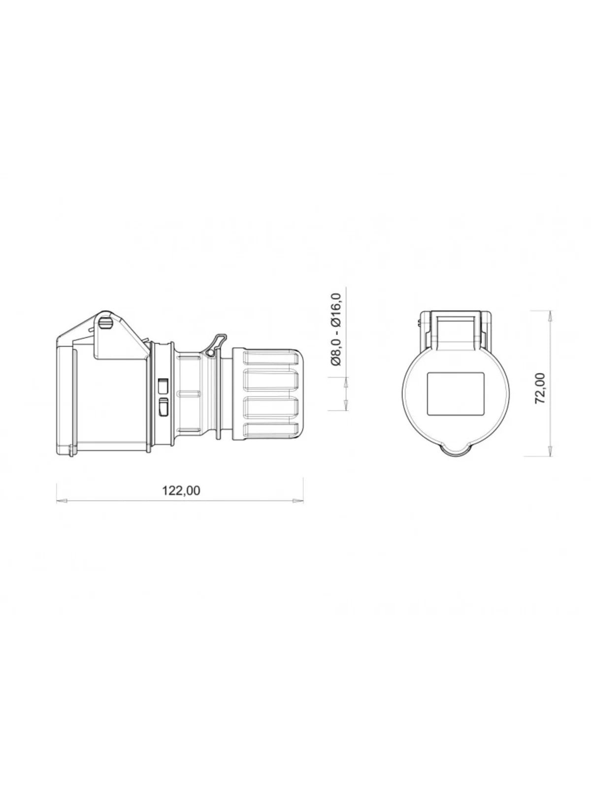 CEE Norm Uzatma Priz BC1-1303-2312