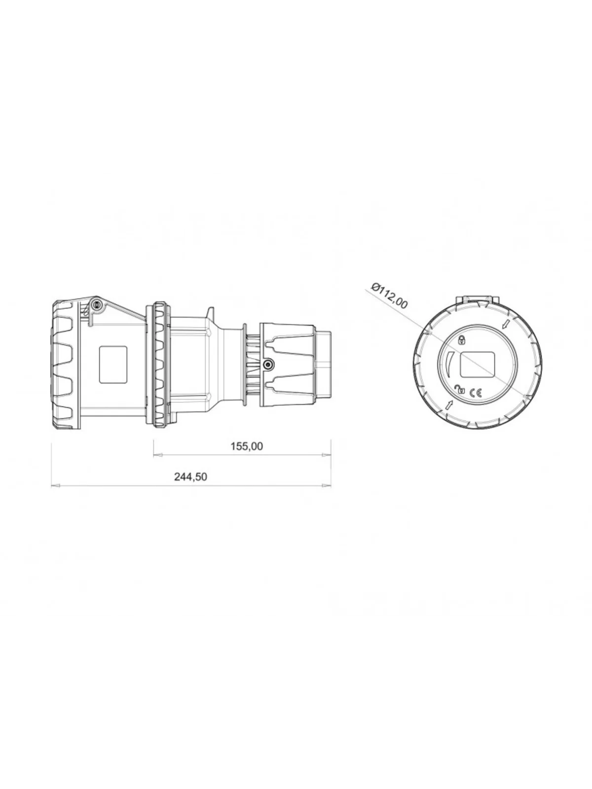 CEE Norm Uzatma Priz BC1-4504-7312