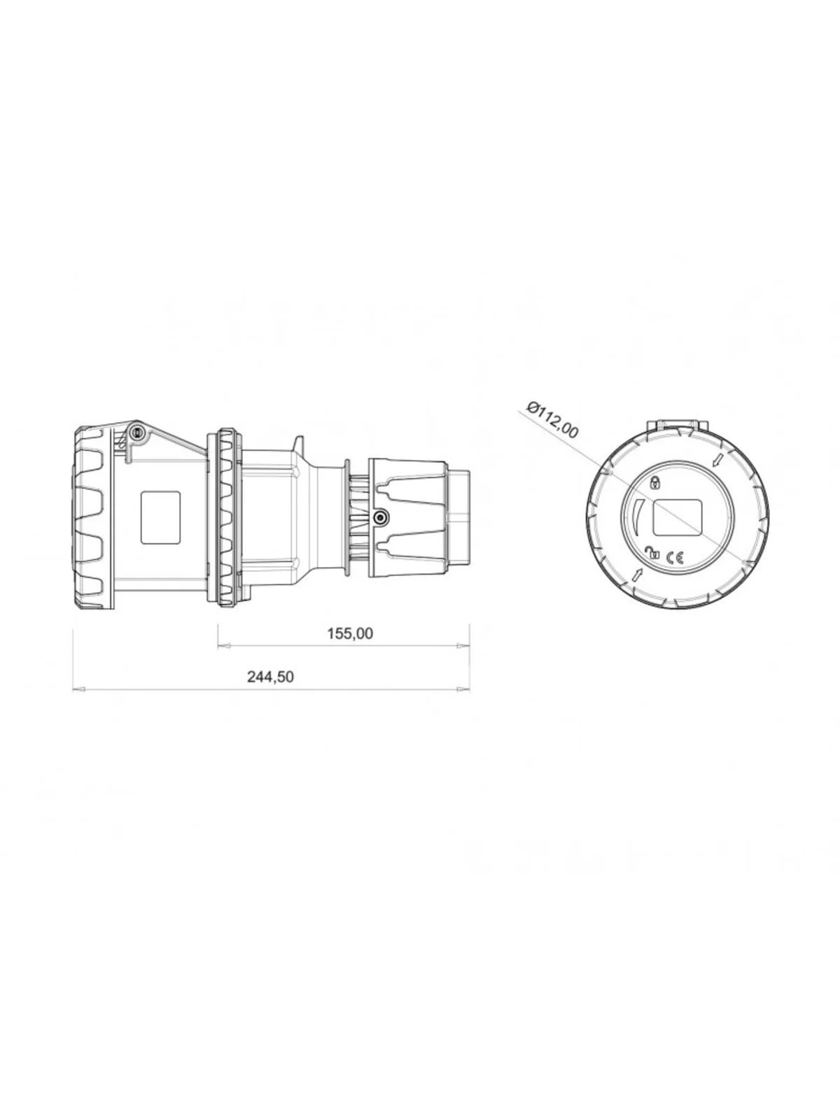 CEE Norm Uzatma Priz BC1-4504-7312