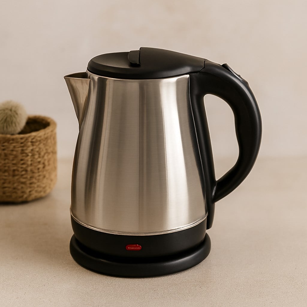 Çelik Kablosuz Su Isıtıcı 1.8 L (360° Taban, Otomatik Kapanma)