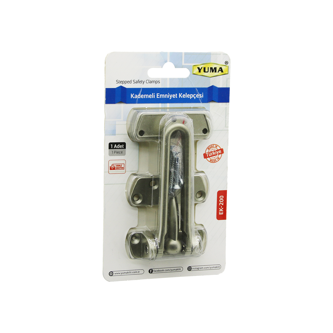 Çelik Kapı Emniyet Kelepçe (Krom) 60 mm