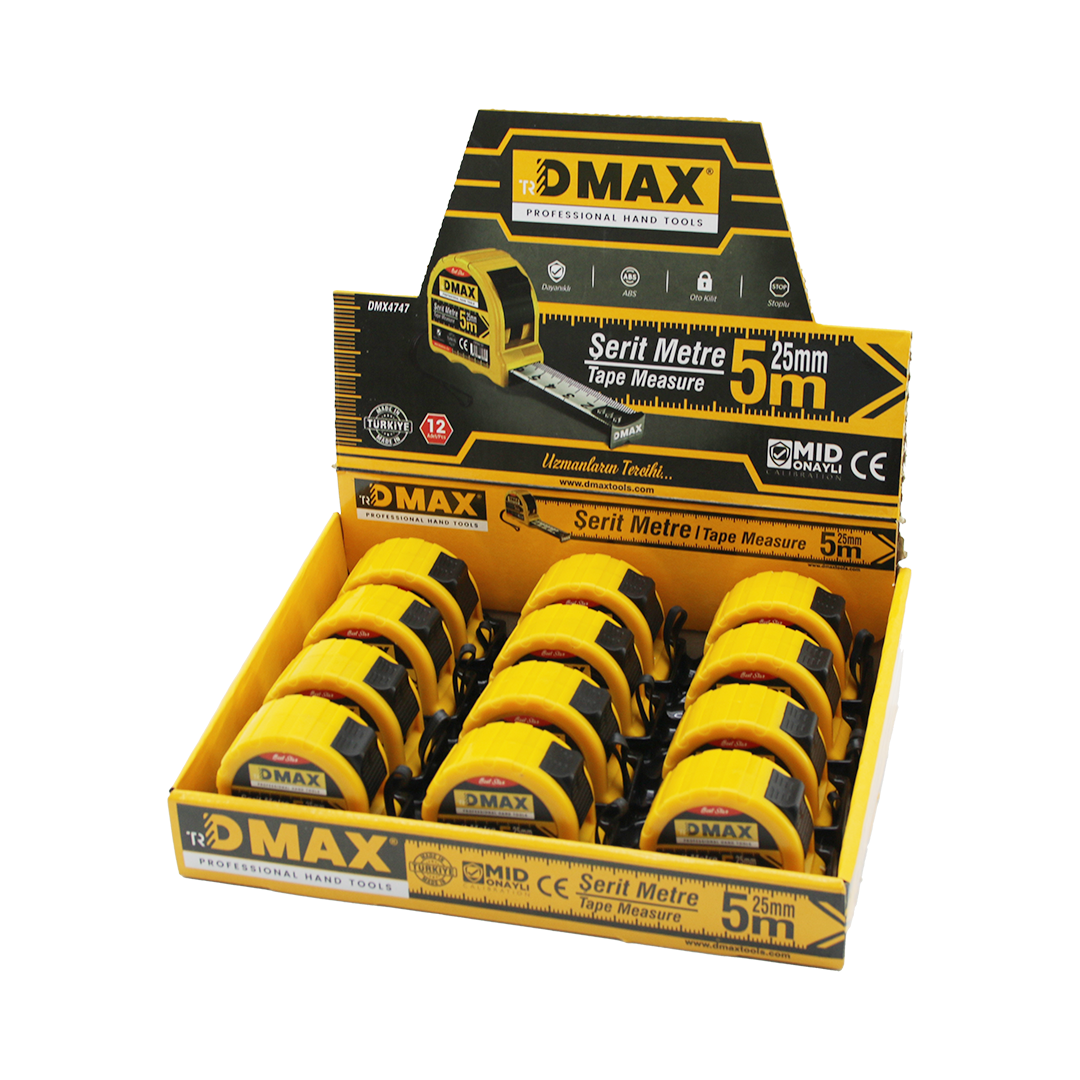 Çelik Şerit Metre 5 m x 25 mm (1 Adet)