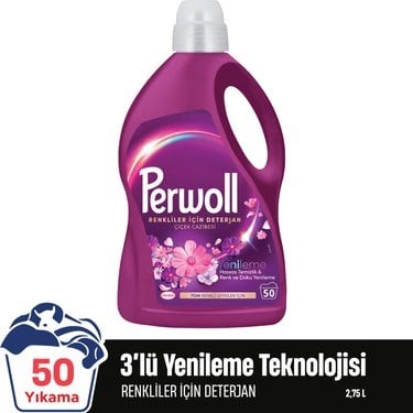 Çiçek Cazibesi Sıvı Çamaşır Deterjanı 2.75L Renkli Giysiler İçin