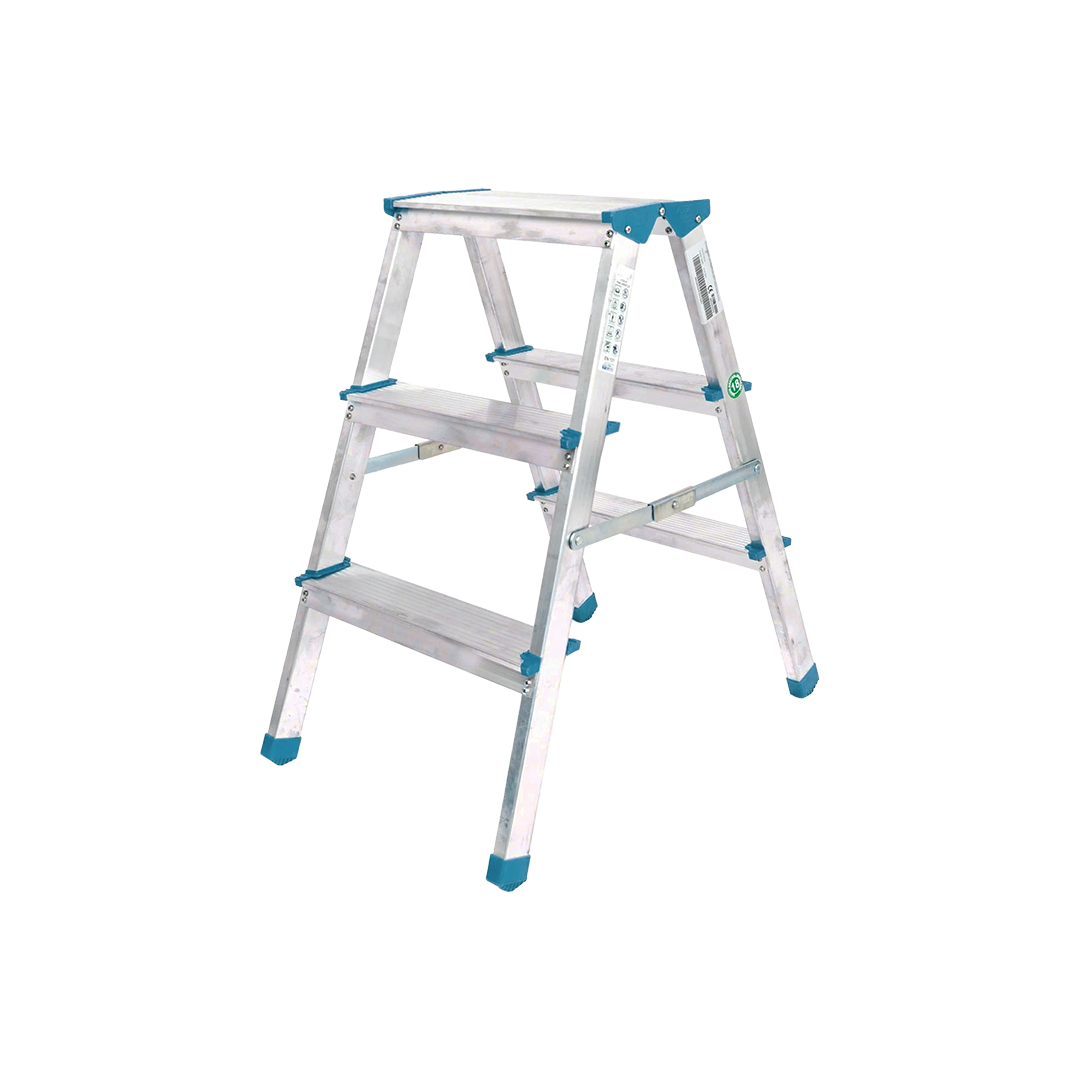 Çift Basamaklı 3+3 Alüminyum Merdiven 69 cm
