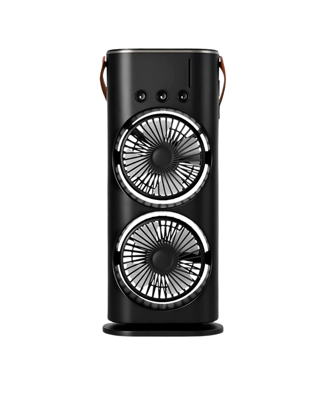 Çift Başlıklı Taşınabilir Fan RGB Işıklı Sprey Nemlendiricili Masaüstü Serinletici Fan