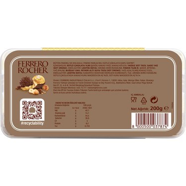 Çikolata 16'lı Paket 200 gr