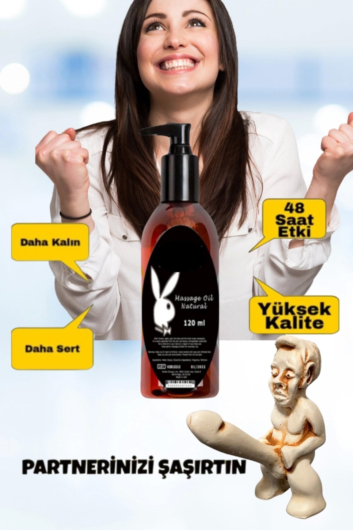 Çikolatalı Mucize Doğal Yenilebilir Super Vücut Masaj Yağı Oil 120ml
