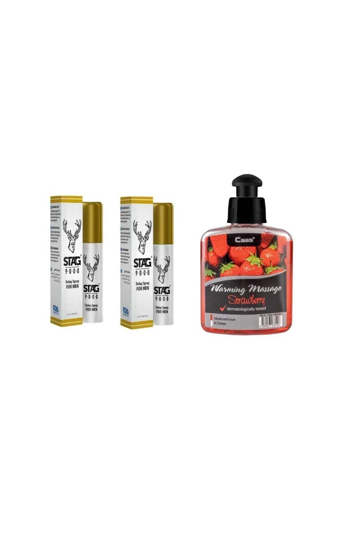 Çilek Aromalı Kayganlaştırıcı Masaj Yağı Erkeklere Özel Sprey 2 Adet