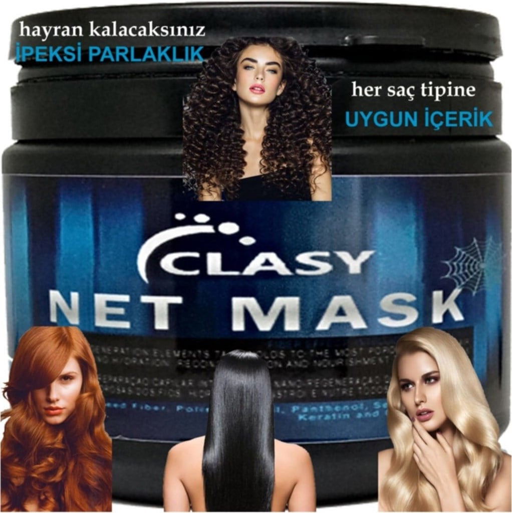 Clasy Net Mask Saç Bakım Maskesi 2 Li 450ML