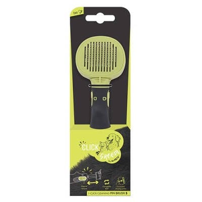 Click & Groom Basmalı Masaj Uçlu Kedi ve Köpek Fırçası Small 8 x 6,5 x 5 cm