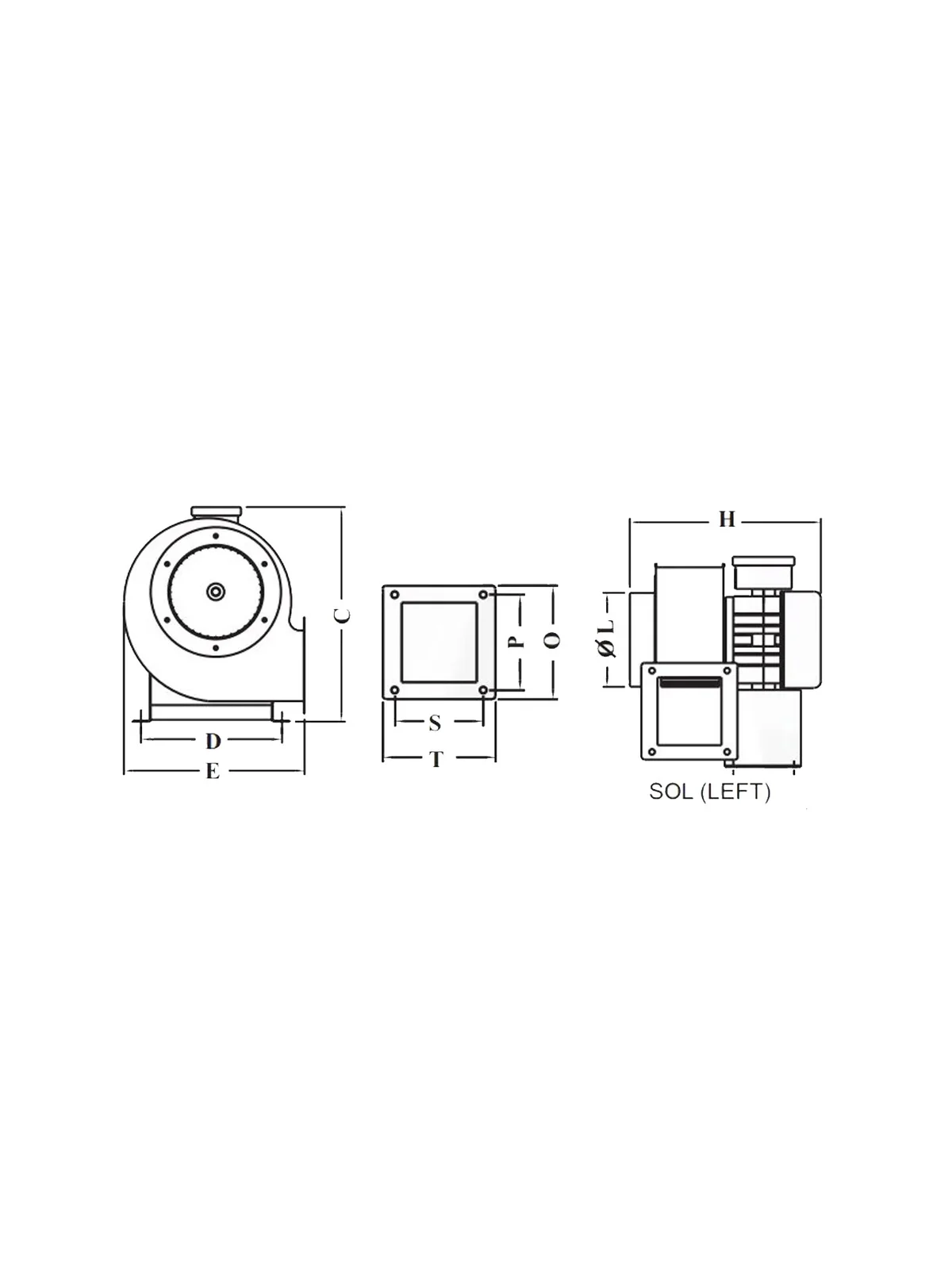 CMD SERİSİ CM21.4D Radyal Toz Fanı 270W