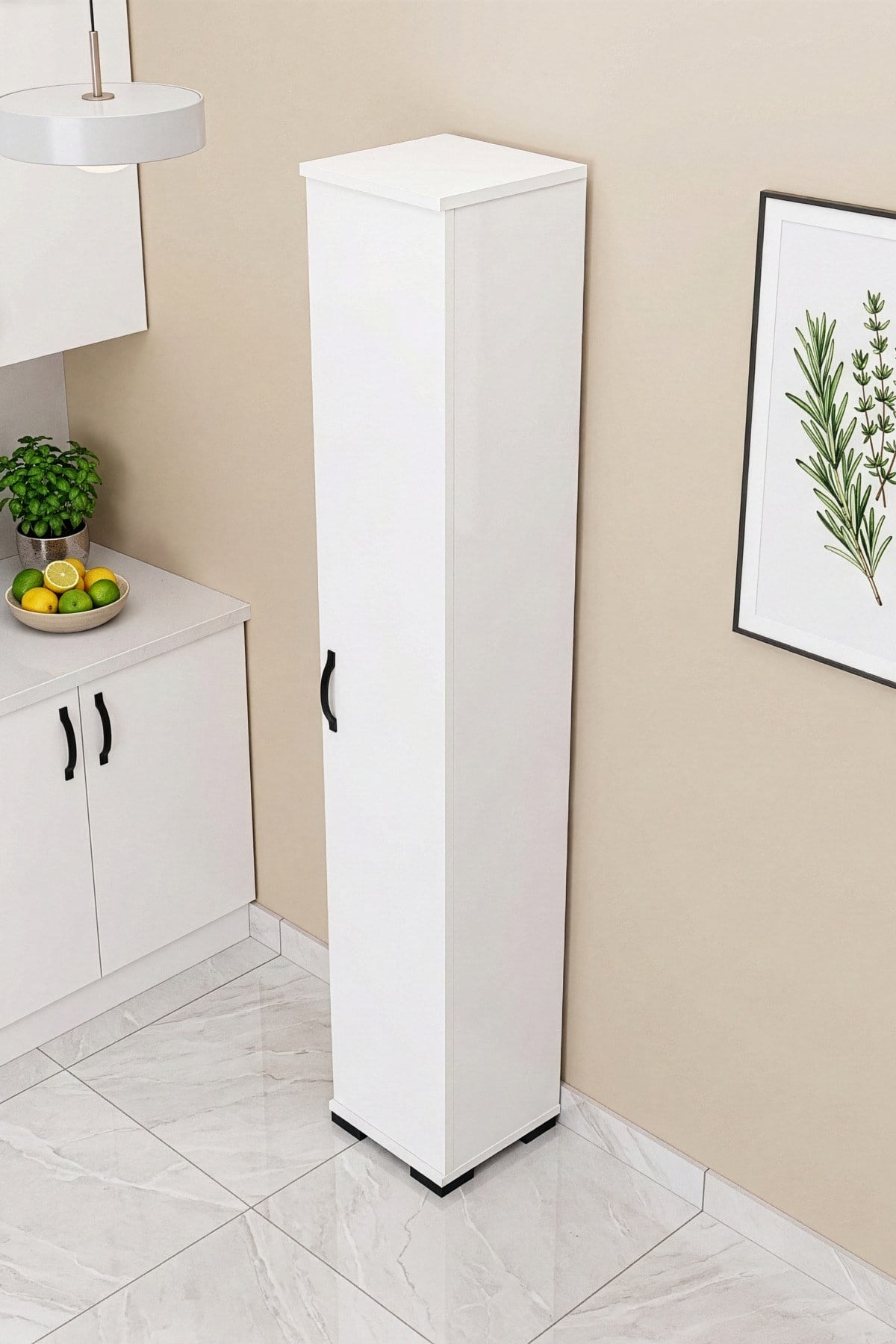 Çok Amaçlı Kiler Dolabı Beyaz 30 cm