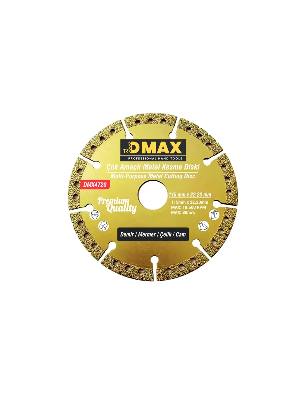 Çok Amaçlı Metal Kesme Diski 115x22.23mm DMX4720