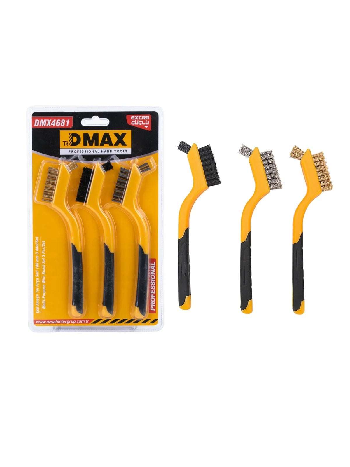 Çok Amaçlı Tel Fırça Seti 3 Parça DMX4681