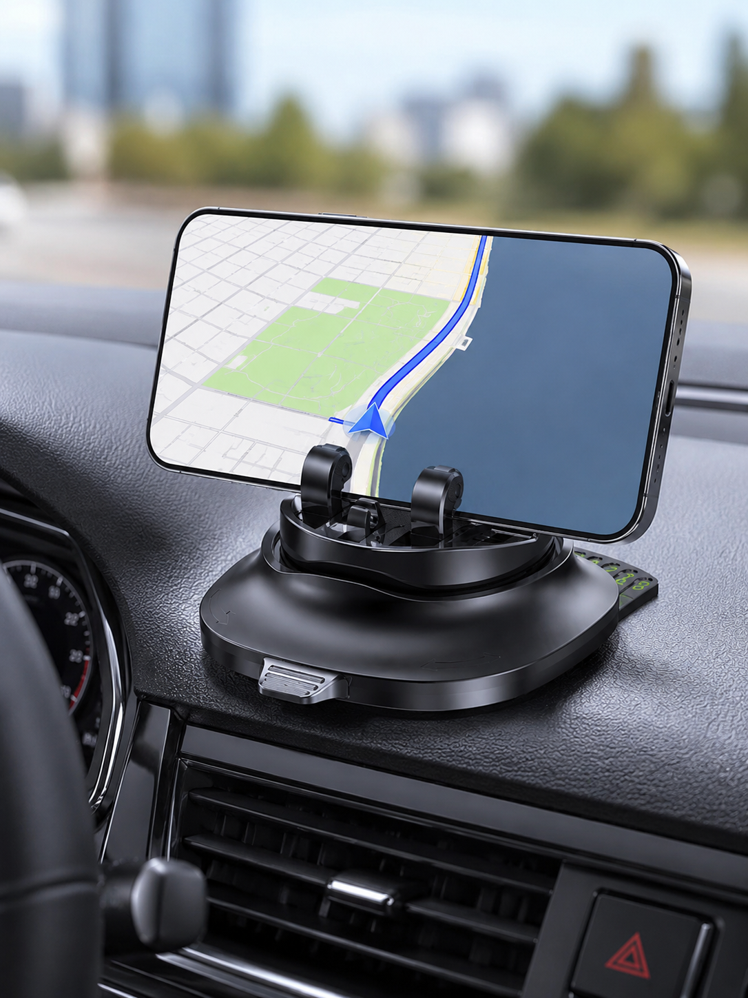 Çok Fonksiyonlu Araç İçi Telefon Tutucu Gizlenebilir Telefon Numarası Özellikli Stand