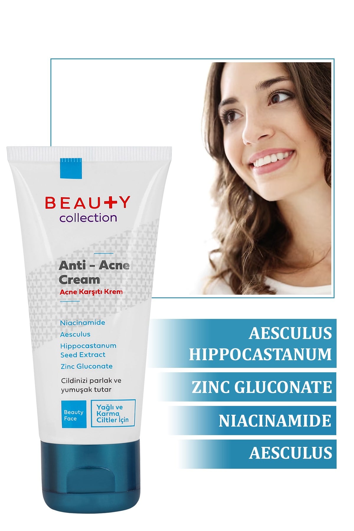Collection Yüz Bakim Kremi & Nemlendirici Ve Akne Karşıtı Gündüz Kremi 60ML