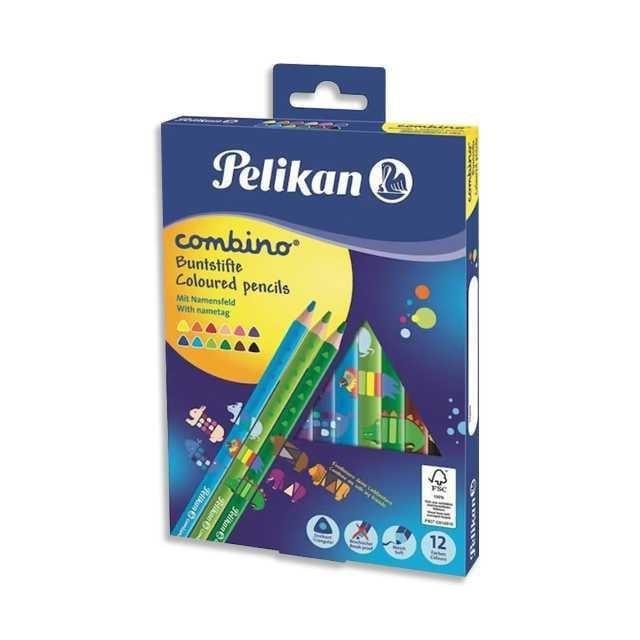 Combino   Üçgen Kuru Boya Kalemi 12li