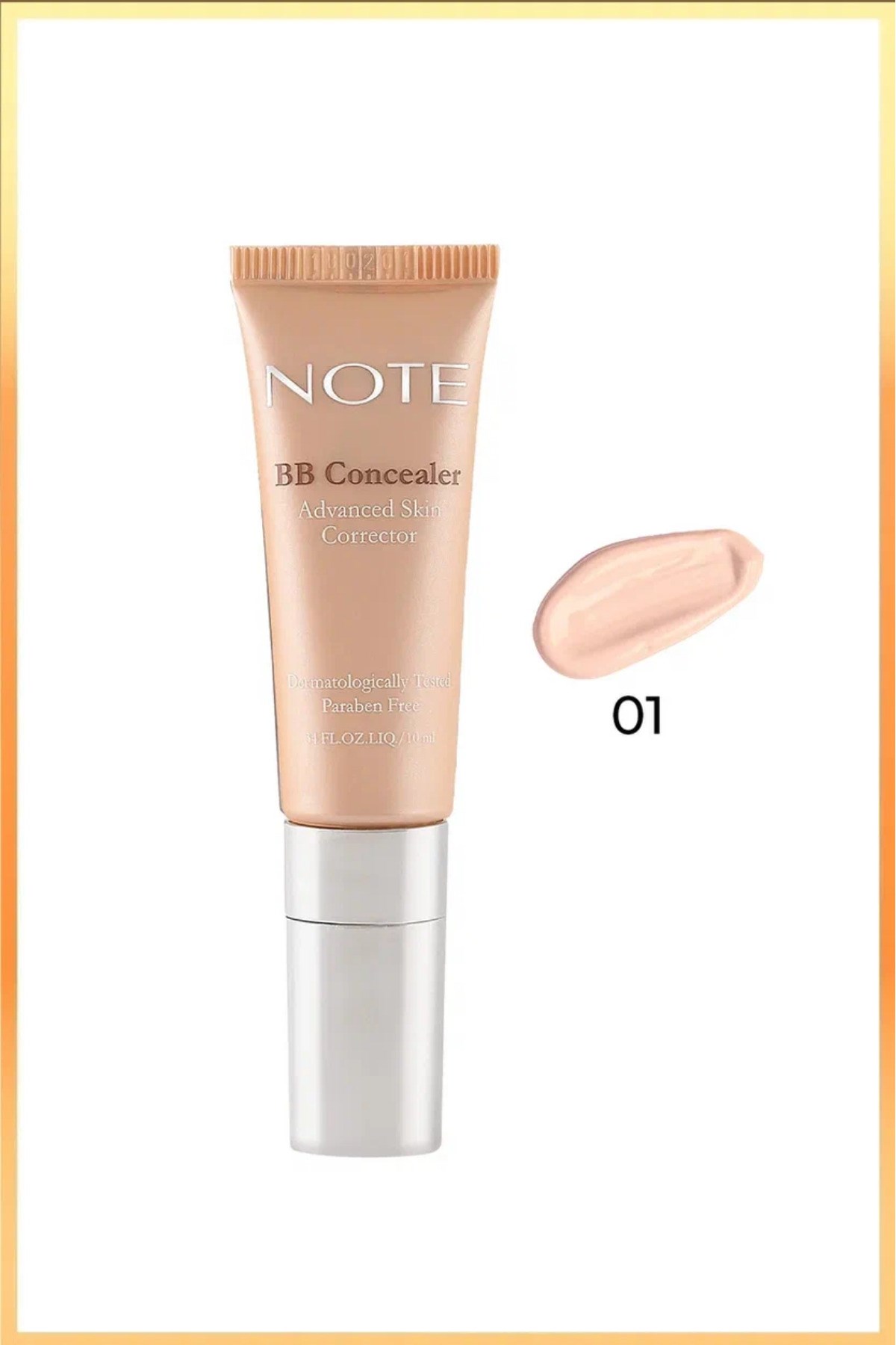 Cosmetics Bb Concealer Spf 15 Yoğun Kapatıcı Metal Başlıklı Göz Altı Kapatıcısı - 01 Açık