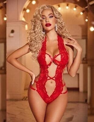 Dantelli Derin Dekolteli Seksi Body
