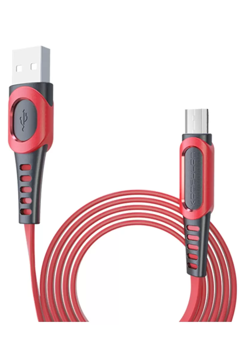 DC01 Süper Hızlı Micro USB Kablo 1M 2.4A - Kırmızı