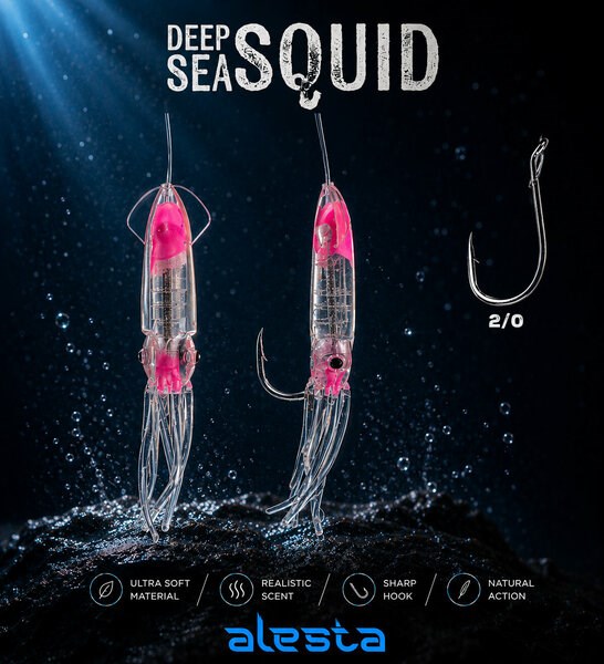 Deep Sea Squid 3 lü Sübye Çapari X0297 3K 7cm 0.50 #2/0 Glow Pink A18-24020