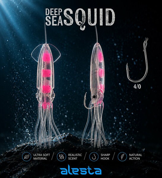 Deep Sea Squid 3 lü Sübye Çapari X0297 3K 10cm 0.60 #4/0 White Pink A18-24140